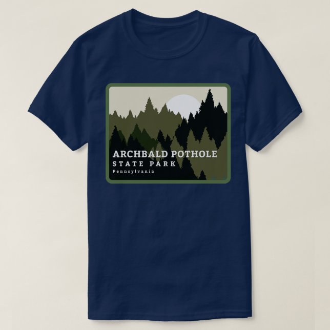 Archbald Pothole Staat Park Pennsylvania Forest Su T-Shirt (Design vorne)