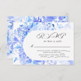 Arche à fleurs bleu aquarelle RSVP