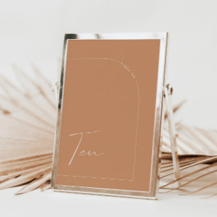 Arche de rouille Boho Tableau Dix Numéro De Table