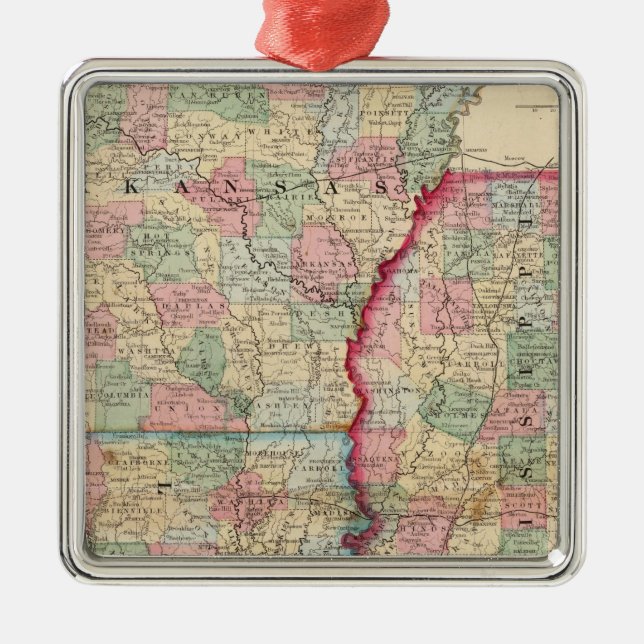 Arche, Fräulein, La-Karte durch Mitchell Silbernes Ornament (Vorne)