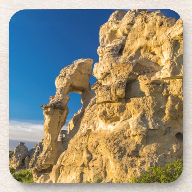 Arche innerhalb eines Arsches entlang der weißen K Getränkeuntersetzer (Vorderseite)