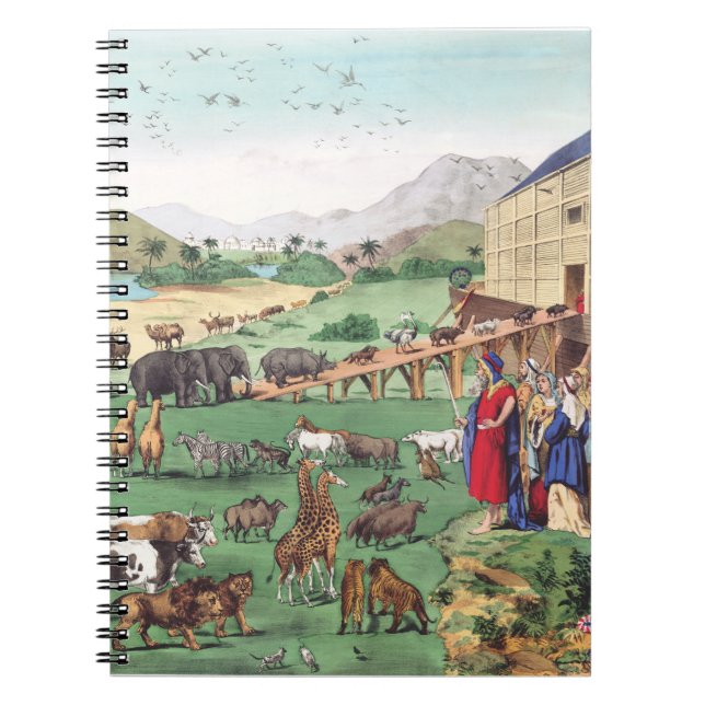 Arche Noah mit Tieren Notizblock (Vorderseite)