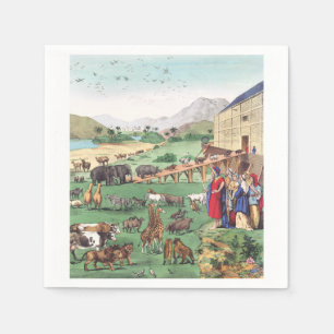 Arche Noah mit Tieren Serviette