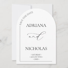 Arche Noir & Blanc Classique Enregistrer La Carte 