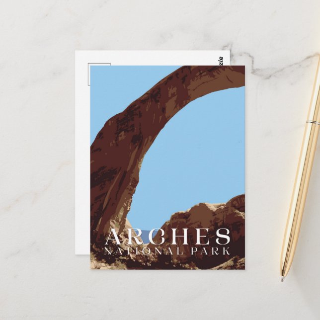 Arche Postkarte, Nationalparkkarte Postkarte (Vorderseite/Rückseite Beispiel)