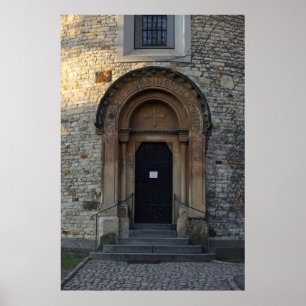 Arched Church Door Poster