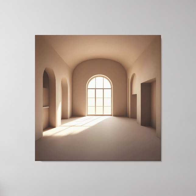 Arched Light Interior Leinwanddruck (Vorderseite)