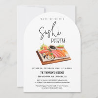 Arched Sushi Party jedes Mal Sushi Night Party