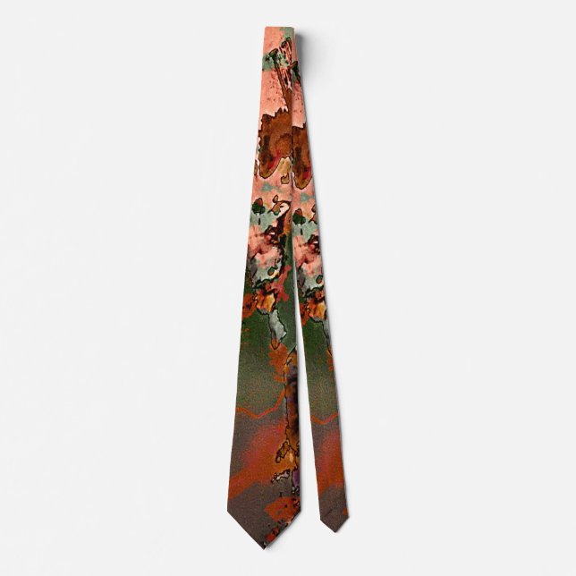 Archeology Dig Abstract Necktie Krawatte (Vorderseite)
