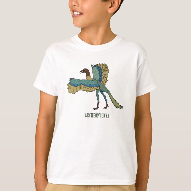 Archeopteryx-Dinosaurier T-Shirt (Vorderseite)