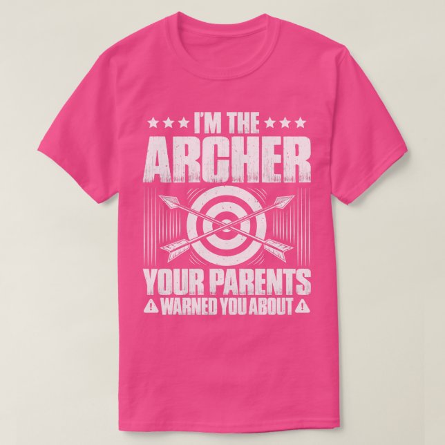 Archer Archery Bow Jagd Bowman Arrow Bow Hunter T-Shirt (Design vorne)