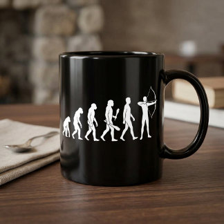 Archer Evolution Bogenschießen mit Bogen und Pfeil Kaffeetasse