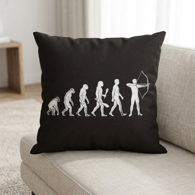 Archer Evolution Bogenschießen mit Bogen und Pfeil Kissen (Von Creator hochgeladen)