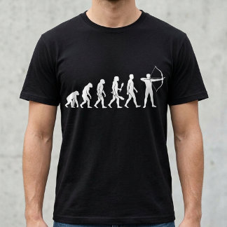 Archer Evolution Bogenschießen mit Bogen und Pfeil T-Shirt