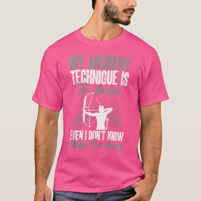Archer Funny Archery Technique T-Shirt (Vorderseite)