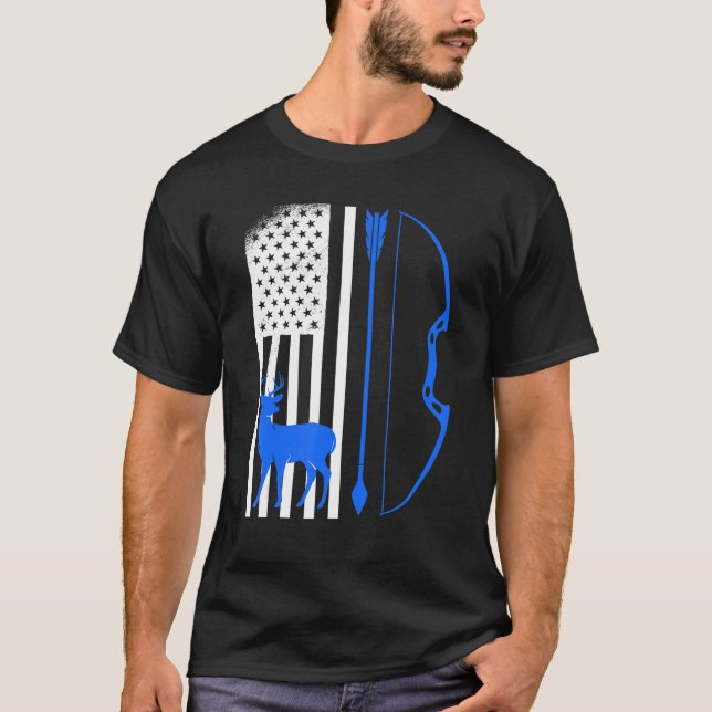Archer Hunter Usa Archery T-Shirt (Vorderseite)