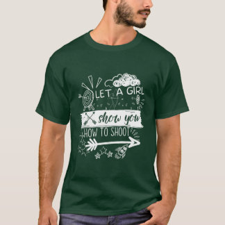 Archer lässt ein Mädchen Ihnen zeigen, wie man lus T-Shirt