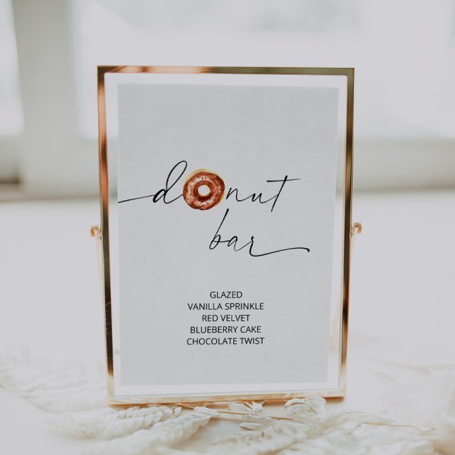 ARCHER Minimalist Donut Bar Sign Poster (Von Creator hochgeladen)