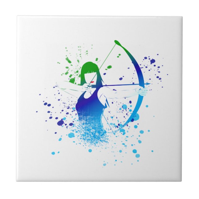 Archer Paint Splash Fliese (Vorderseite)