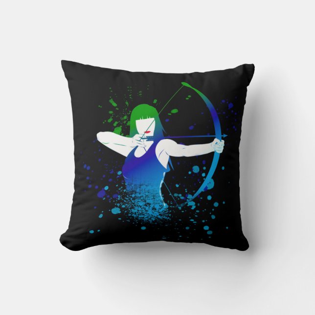 Archer Paint Splash Kissen (Vorderseite)