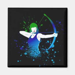 Archer Paint Splash Magnet