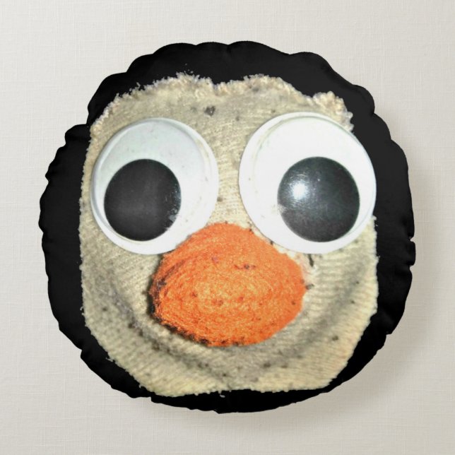 Archer Round Coussin (Googly Eyes) (Devant)