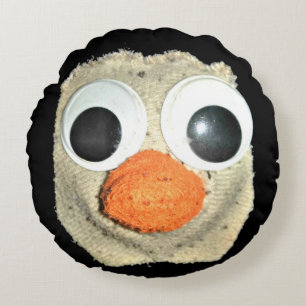 Archer Round Pillow (Googly Eyes) Rundes Kissen