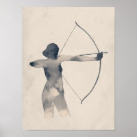 Archeress Watercolor-Silhouette