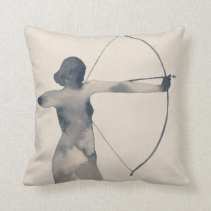 Archeresswatercolor-Silhouette Kissen