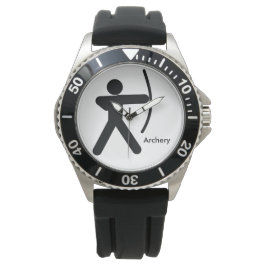 ARCHERIE | Symbol für Bow und Mann Armbanduhr
