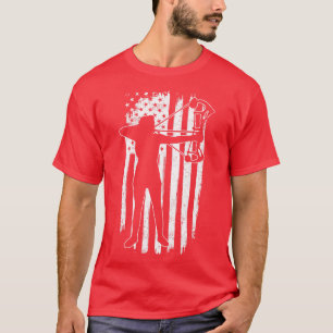 Archery Archer American Flag T-Shirt