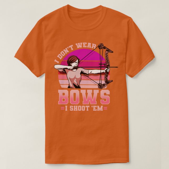 Archery Archer Bow Junting T-Shirt (Design vorne)