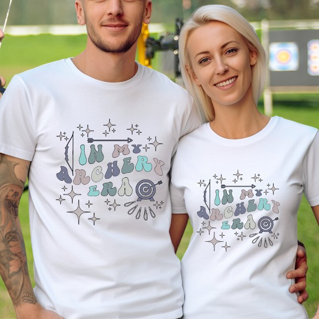 Archery Archer Hobby Custom Text on Back T-Shirt (Von Creator hochgeladen)