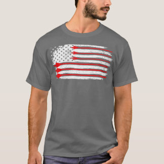 Archery Arrow American Flag T-Shirt