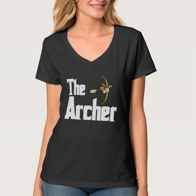 Archery  Arrow Men Shooting Club Bow T-Shirt (Vorderseite)