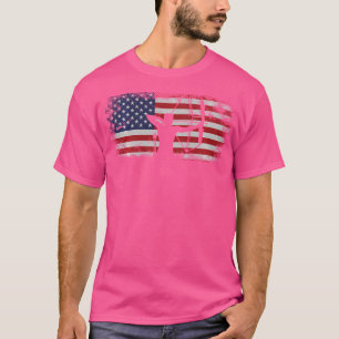 Archery Bow Archer Usa American Flag Compound Bow T-Shirt