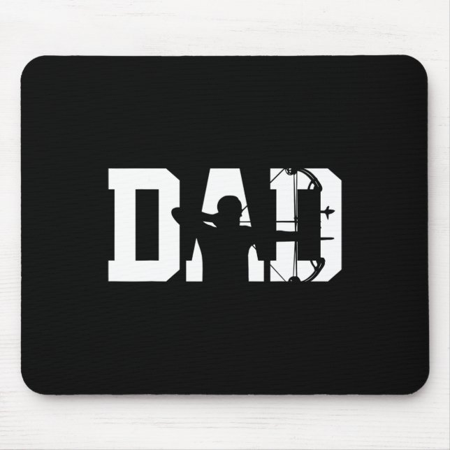 Archery Bow Jagd Vater Vatertag Mousepad (Vorne)
