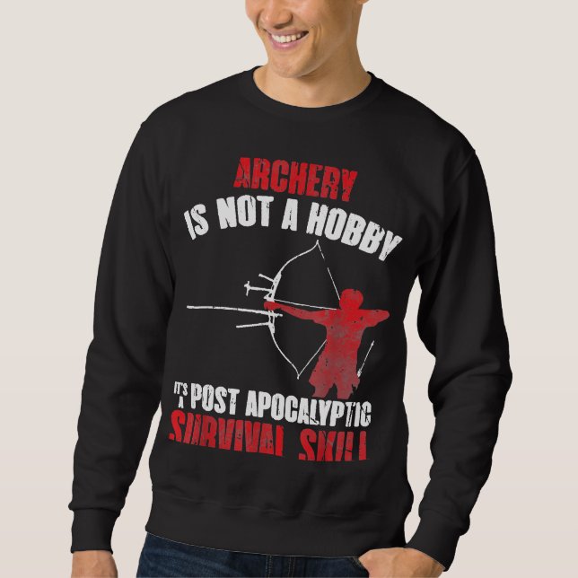 Archery Bow Junting Funny Sweatshirt (Vorderseite)