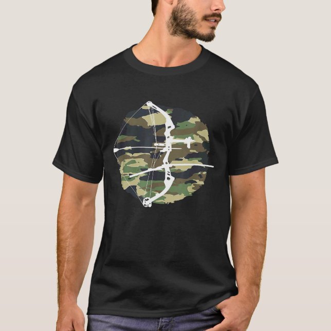 Archery Bowhunting Archer Bowfishing Camouflage T-Shirt (Vorderseite)
