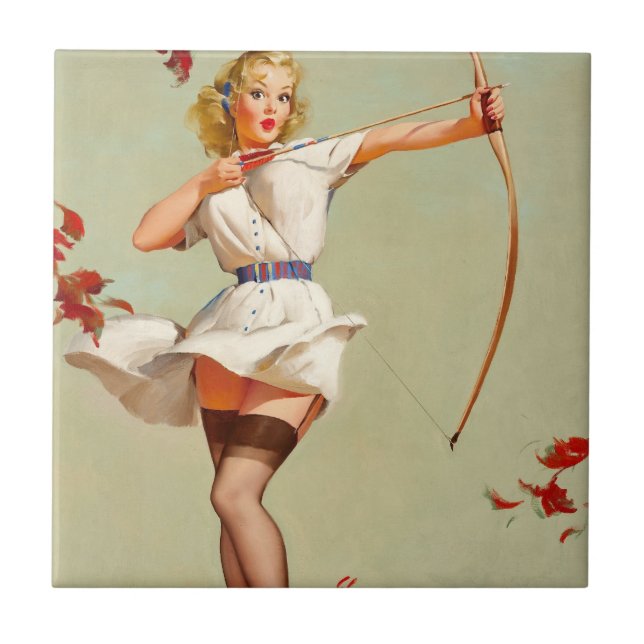 Archery Button-Up Girl Fliese (Vorderseite)
