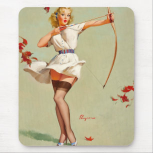 Archery Button-Up Girl Mousepad