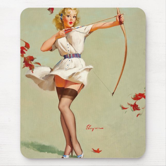 Archery Button-Up Girl Mousepad (Vorne)