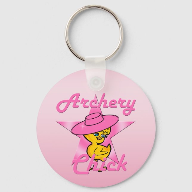 Archery Chick #8 Schlüsselanhänger (Vorderseite)
