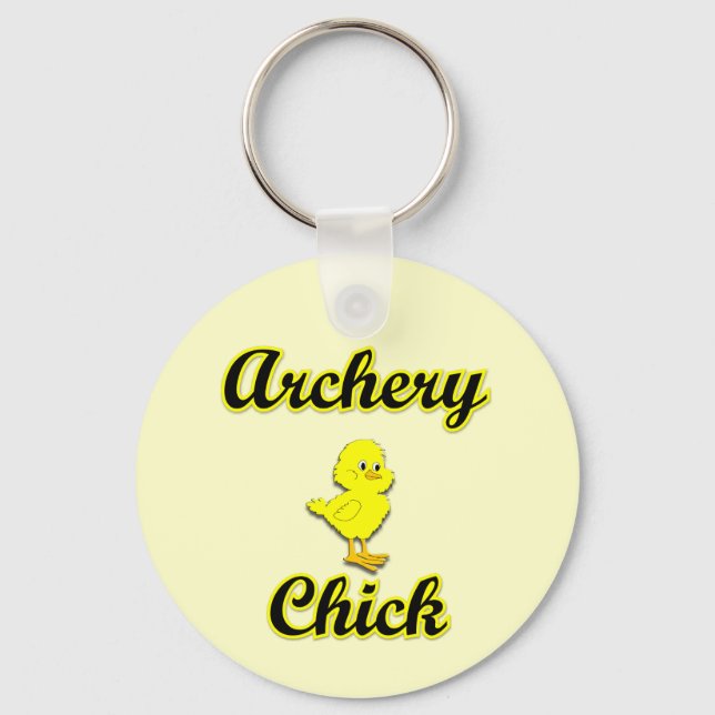 Archery Chick Schlüsselanhänger (Vorderseite)