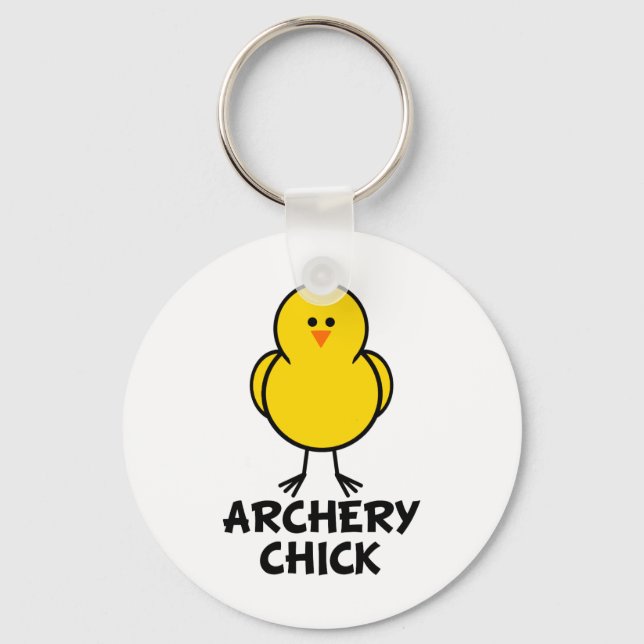 Archery Chick Schlüsselanhänger (Vorderseite)