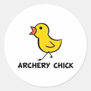 Archery Chick Sticker