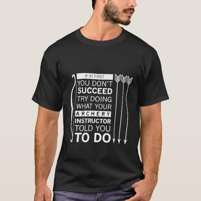 Archery Coach Funny Coachen T-Shirt (Vorderseite)