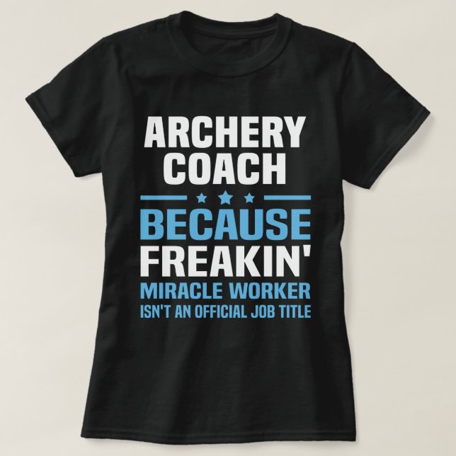 Archery Coach T-Shirt (Design vorne)
