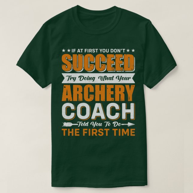 Archery Coach T-Shirt (Design vorne)