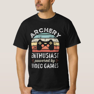 Archery Enthusiasten mit Videospielen T-Shirt